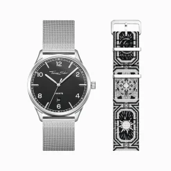 Cheap Set Code TS schwarze Uhr und Armband schwarzer Nachthimmel Damen Uhren|Damenuhren